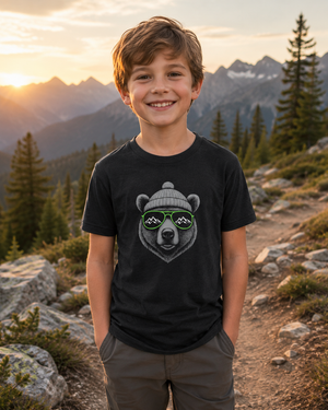 WUTA Black Bear Kids T-Shirt