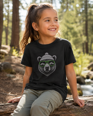 WUTA Black Bear Kids T-Shirt