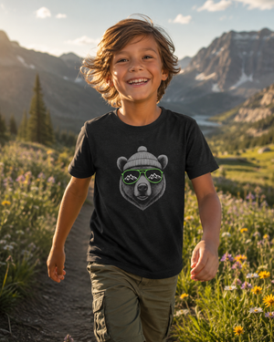 WUTA Black Bear Kids T-Shirt